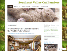Tablet Screenshot of catfanciers.wordpress.com