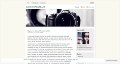 Desktop Screenshot of lifeinportrait.wordpress.com