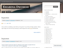 Tablet Screenshot of dwomoh.wordpress.com