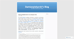 Desktop Screenshot of damianpiekarski.wordpress.com