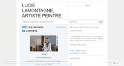 Desktop Screenshot of lucielamontagne.wordpress.com