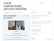 Tablet Screenshot of lucielamontagne.wordpress.com