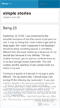 Mobile Screenshot of mysimplestories.wordpress.com