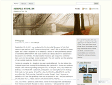 Tablet Screenshot of mysimplestories.wordpress.com