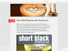 Tablet Screenshot of lovefortaste.wordpress.com