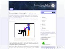 Tablet Screenshot of creationcontrol.wordpress.com