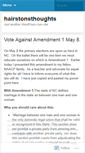 Mobile Screenshot of hairstonsthoughts.wordpress.com