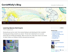 Tablet Screenshot of corriehkelly.wordpress.com
