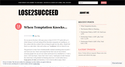 Desktop Screenshot of lose2succeed.wordpress.com