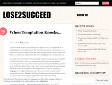 Tablet Screenshot of lose2succeed.wordpress.com