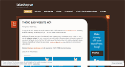 Desktop Screenshot of lalashopvn.wordpress.com