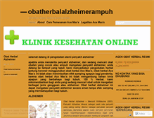 Tablet Screenshot of obatherbalalzheimerampuh.wordpress.com