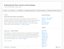 Tablet Screenshot of farericercanelturismo.wordpress.com