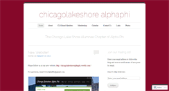 Desktop Screenshot of chicagolakeshorealphaphi.wordpress.com