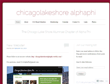 Tablet Screenshot of chicagolakeshorealphaphi.wordpress.com