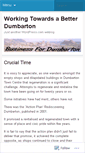 Mobile Screenshot of businessfordumbarton.wordpress.com