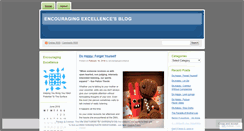 Desktop Screenshot of encouragingexcellence.wordpress.com