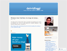 Tablet Screenshot of deividfoggi.wordpress.com