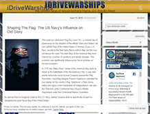 Tablet Screenshot of idrivewarships.wordpress.com