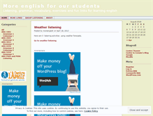 Tablet Screenshot of moreenglish.wordpress.com