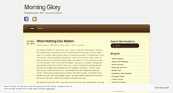 Desktop Screenshot of morningglory2.wordpress.com