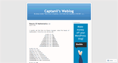 Desktop Screenshot of captanil.wordpress.com