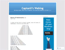 Tablet Screenshot of captanil.wordpress.com