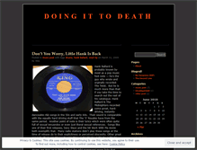 Tablet Screenshot of doingittodeath.wordpress.com