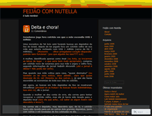 Tablet Screenshot of feijaocomnutella.wordpress.com