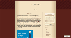 Desktop Screenshot of blursongs.wordpress.com