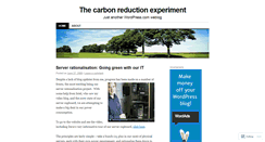 Desktop Screenshot of carbonexperiment.wordpress.com