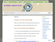 Tablet Screenshot of extremelibraryblog.wordpress.com
