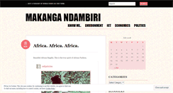 Desktop Screenshot of makanga.wordpress.com