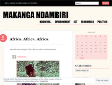 Tablet Screenshot of makanga.wordpress.com