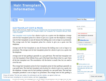 Tablet Screenshot of hairtransplantinformation.wordpress.com