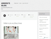 Tablet Screenshot of anhxu.wordpress.com