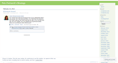Desktop Screenshot of petepatriarch.wordpress.com