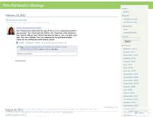 Tablet Screenshot of petepatriarch.wordpress.com