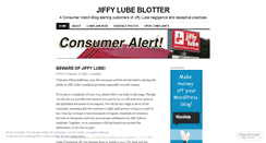 Desktop Screenshot of jiffylubeblotter.wordpress.com