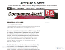 Tablet Screenshot of jiffylubeblotter.wordpress.com