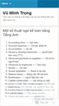 Mobile Screenshot of minhtrongvu.wordpress.com