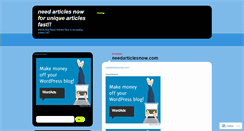 Desktop Screenshot of buymyarticles.wordpress.com