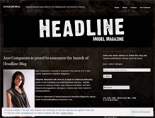Tablet Screenshot of headlinemag.wordpress.com