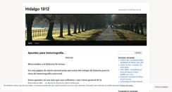 Desktop Screenshot of hidalgo1812.wordpress.com