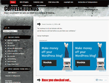 Tablet Screenshot of coffeegrounds.wordpress.com
