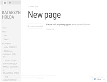 Tablet Screenshot of holdakunst.wordpress.com