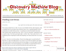 Tablet Screenshot of discoverymachine.wordpress.com