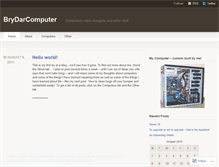 Tablet Screenshot of brydarcomputer.wordpress.com