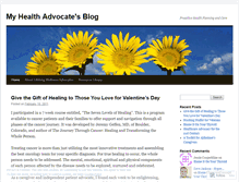 Tablet Screenshot of myhealthadvocate.wordpress.com