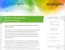 Tablet Screenshot of easyfreespirit.wordpress.com